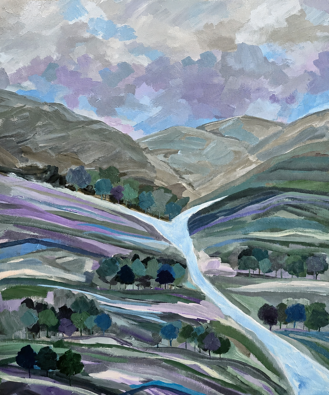 Paisagem XVII, 2020, pintura de Liane Abdalla