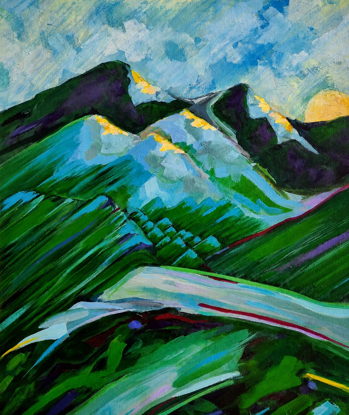 Paisagem XIX, 2020, pintura de Liane Abdalla