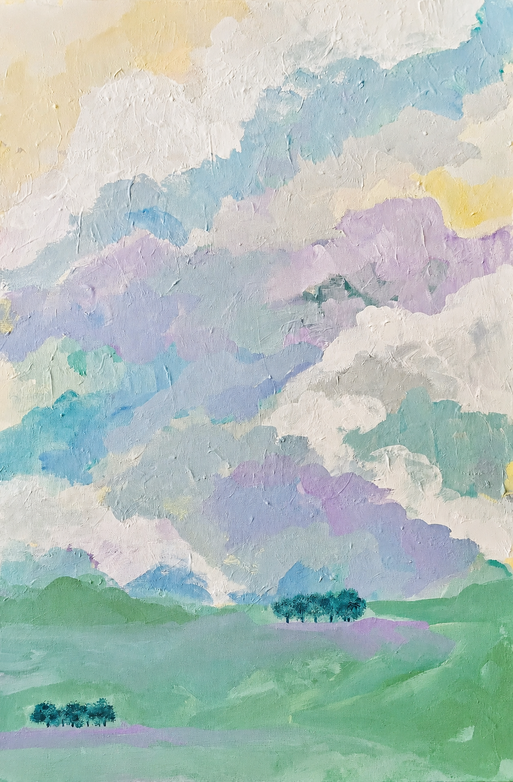 Paisagem V, 2020, pintura de Liane Abdalla