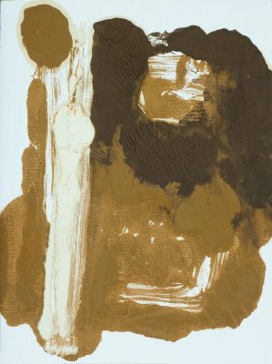 Abstrato V - 
2007 - monotipia: tinta a óleo sobre tela.
33 x 44 cm